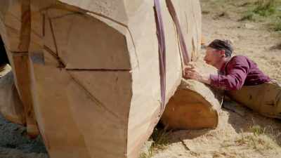 We're going to flip the lion over, - Handmade: Britain's Best Woodworker