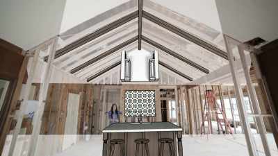 We're gonna do a really
pretty backsplash in here - Fixer Upper: Behind the Design