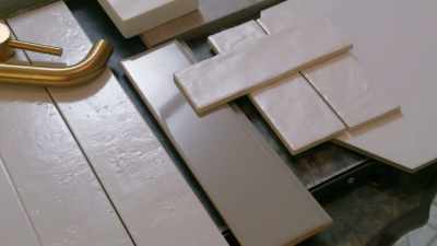 We're gonna do
the white backsplash tile, - Renovation Impossible