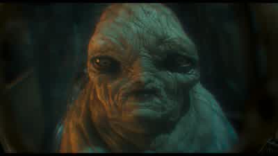 We're gonna have to get a little old school AbeGive me the birdNot a canaryWhat you're afraid of this little guyWho'd know - Hellboy II: The Golden Army