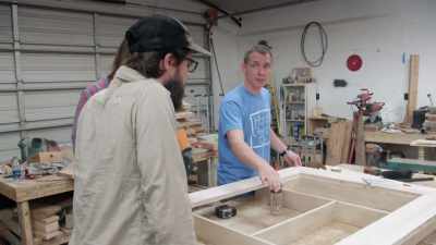We're gonna lay that first
tile -- boom, perfect. - Fixer Upper: Behind the Design