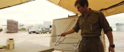 We're gonna park under the
tower, hidden from sniper fire. - 7 Days in Entebbe