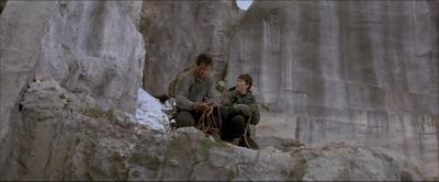 We're gonna rappel down This rope is 60 years old - Cliffhanger