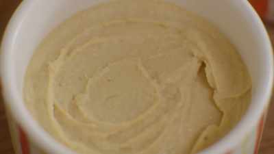 We're gonna use hummus, - What Am I Eating? With Zooey Deschanel