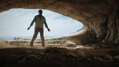 We're in Blombos Cave
where the evolution of the mind - Cosmos: Possible Worlds