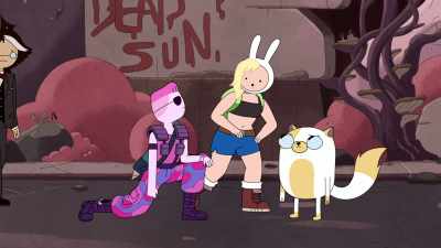 We're looking for a magic crown.
Maybe you've seen it? - Adventure Time: Fionna & Cake