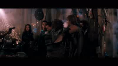 You got balls coming down hereWe're looking for a MurderDeathKillerCan you help us or just bully us with your primitive weaponsMaybe they're not so primitiveYou think you're taking me inGuess whatNot happeningTell Cocteau he can kiss my ass That's - Demolition Man