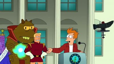 We're moving in with shkler - Futurama: The Beast with a Billion Backs