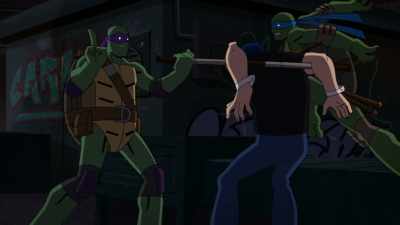 We're not aliens though.
We're turtles. - Batman vs Teenage Mutant Ninja Turtles