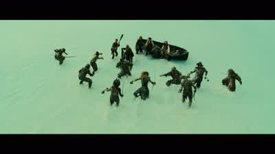 We're not getting out of this Not with the chestInto the boatYou're mad Don't wait for meI say we respect his final wish Aye - Pirates of the Caribbean: Dead Man's Chest