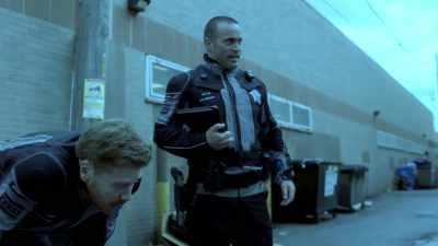 We're not gonna find
any bad guys. [knocking] - APB