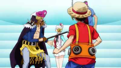 We're pirates. We have more important
things to do than listen to singing. - One Piece Film Red