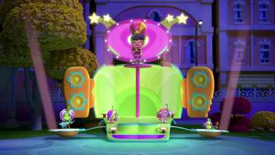 ♪ We're Rockin' and a rollin'
and it's all right ♪ - Abby Hatcher