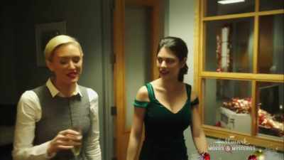 We're spending Christmas
together here in the office. - Romance at Reindeer Lodge