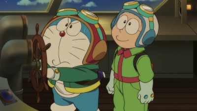 We're still so far away but it looks so big... - Doraemon the Movie: Nobita's Sky Utopia