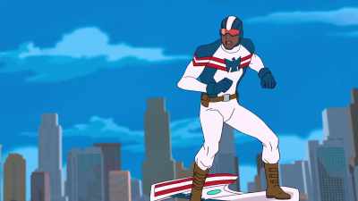 - We're taking heavy fire
and we're not making a dent! - Marvel Rising: Heart of Iron
