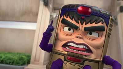 -We're throwing down. Like, right now.
-Bring it, bitch! - Marvel's M.O.D.O.K.
