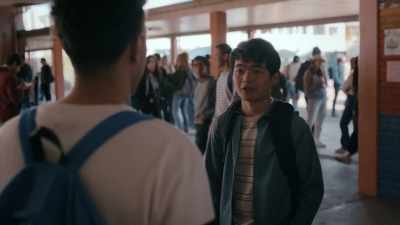- We're, uh, over on the bricks.
- Oh, awesome. Cool. I'll, uh-- - American Born Chinese