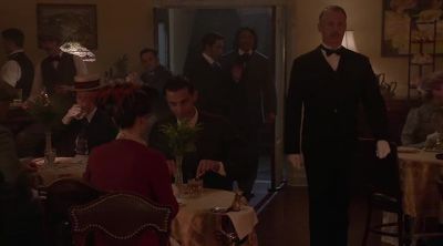 We're very lucky to get a
table at this restaurant. - Murdoch Mysteries