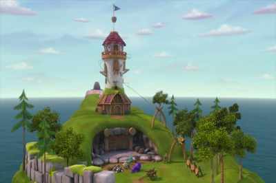 We've been here a while.
Made the lighthouse our base. - Dragons: Rescue Riders