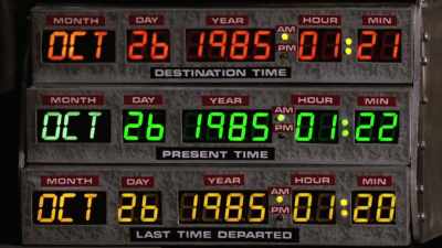 We've found that
at an auto part store - Expedition: Back To The Future