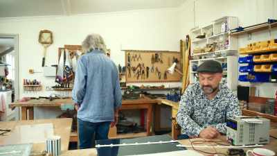 We've got a soldering iron
somewhere. I've also got a stick. - James May and the Dull Men