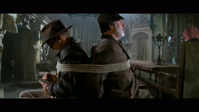 We've got to get to Marcus before the Nazis doYou said he had two days' start That he would blend in DisappearAre you kidding I made that upYou know Marcus He got lost once in his own museumCan you try and reach my left jacket pocketHENRY What am I - Indiana Jones and the Last Crusade