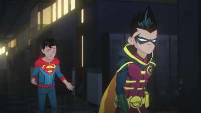 - We've got to go save our dads.
- What? How? - Batman and Superman: Battle of the Super Sons