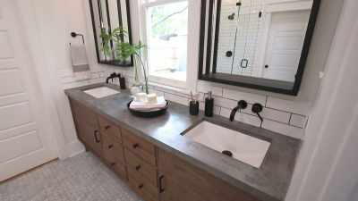 We've got the marble floors,
concrete countertops, - Fixer Upper: Behind the Design