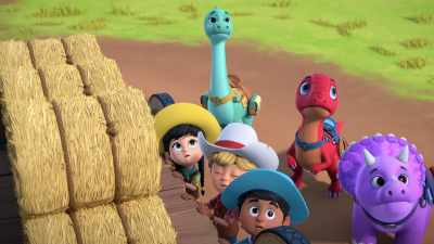 We've gotta get the mobile back
before Ma gets here. - Dino Ranch