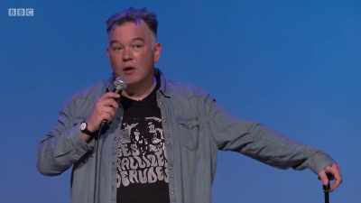 "We've managed to secure
two tickets, 18 months in advance, - Stewart Lee: Content Provider