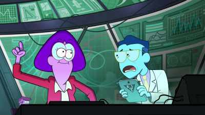 We've uncovered the source of the
farmbots' malfunctioning code. - Big City Greens the Movie: Spacecation
