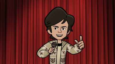 Wh--is he dangerous?
Is he violent? - Tig Notaro: Drawn