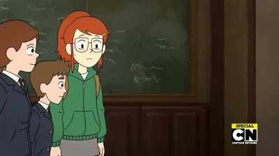 Wha--
[ Bell rings ] - Infinity Train