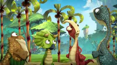 -Whaddaya think, Tum-Tum?
-(Rumbles) - Gigantosaurus