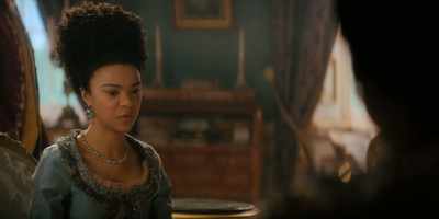 What a beautiful dog, Your Majesty. - Queen Charlotte: A Bridgerton Story