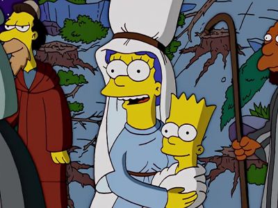 What a beautiful hanukkah bush! - The Simpsons