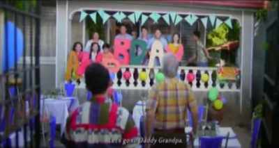 - What a surprise!
- Let's go to Daddy Grandpa. - Seven Sundays