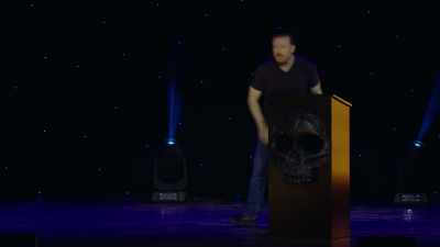 "What a weird door policy." - Ricky Gervais: Humanity