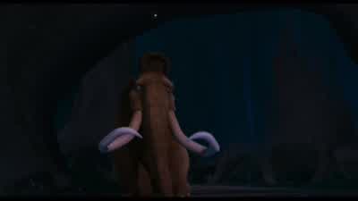 What about me is attractiveI don't knowWell there's yourbuttWhat about itIt'sbigYou're just saying thatNo no no I mean itIt's huge Biggest darn butt I've ever seenThat is really sweet - Ice Age: The Meltdown