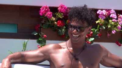 ‐What about me, Liv?
‐(LAUGHS)` - Love Island