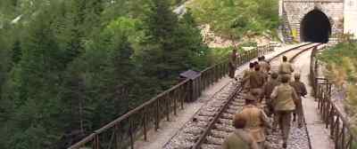 What about the German
troop train back there? - Von Ryan's Express