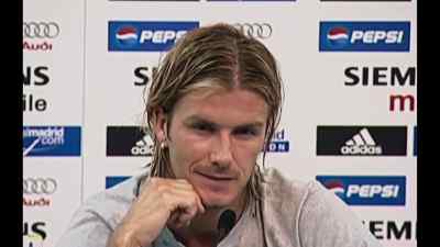What about the rumors
that you're not settled? - Beckham