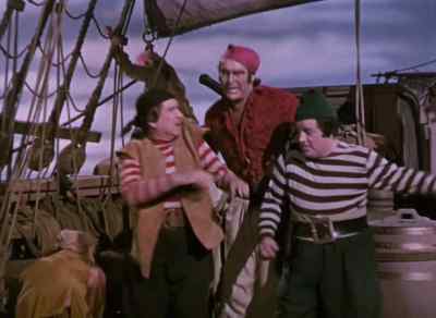    WHAT ABOUT THESE TWO,
      CAPTAIN? - Abbott and Costello Meet Captain Kidd