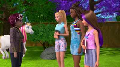 What about this?
Can you tell us what it says? - Barbie: A Touch of Magic