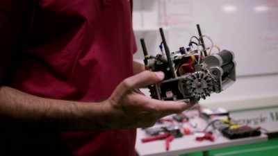 What this allows this robot to do is,
essentially, to drive sideways, - Lo and Behold: Reveries of the Connected World