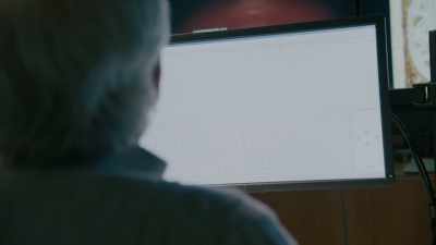 What appears is a message
unlike any he's seen before, - God Code