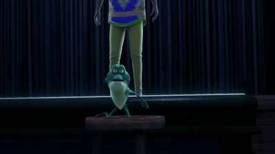 What are you booing me for?
He's the one who can't sing. - The Swan Princess: Kingdom of Music