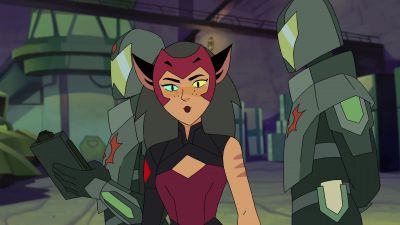 -What are you doing back--?
-[shouts] - She-Ra and the Princesses of Power