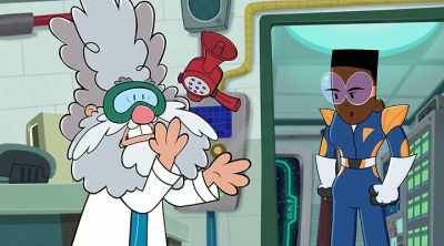 -What are you doing?
-D'ah! [nervous laugh] - The Epic Tales of Captain Underpants in Space